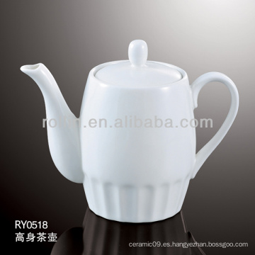 Horno de porcelana blanco duradero y saludable teteras chinas con tapa